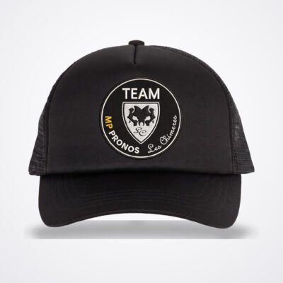 Casquette Trucker Noire, visuel officiel de la boutique Team MPpronos